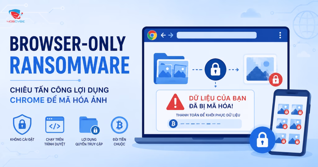 Browser-Only Ransomware 2026: Chiêu Tấn Công Lợi Dụng Chrome Để Mã Hóa Ảnh
