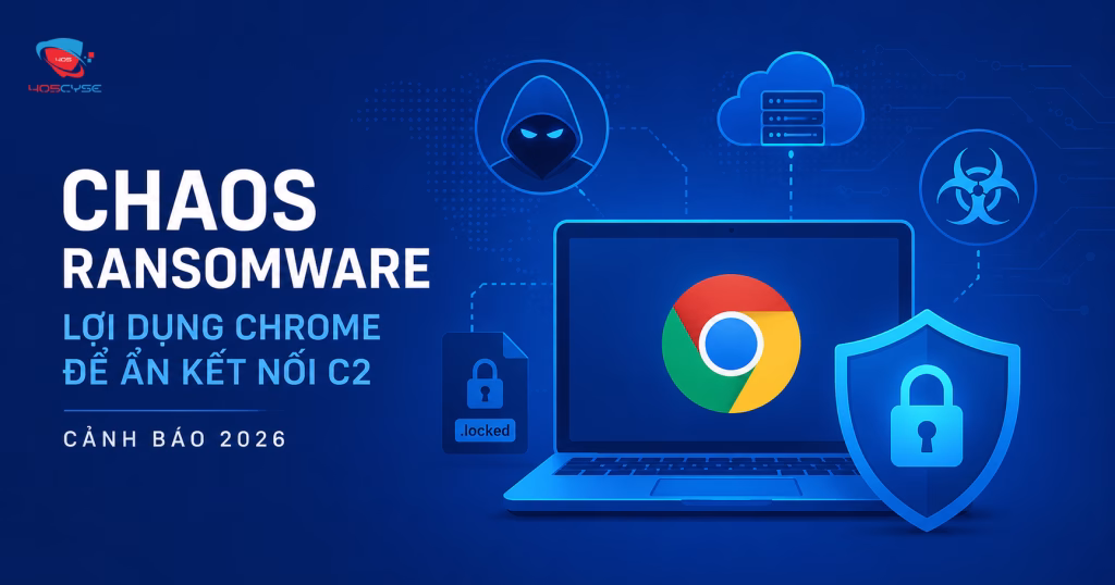 Chaos Ransomware lợi dụng Google Chrome để vượt qua hệ thống bảo mật doanh nghiệp