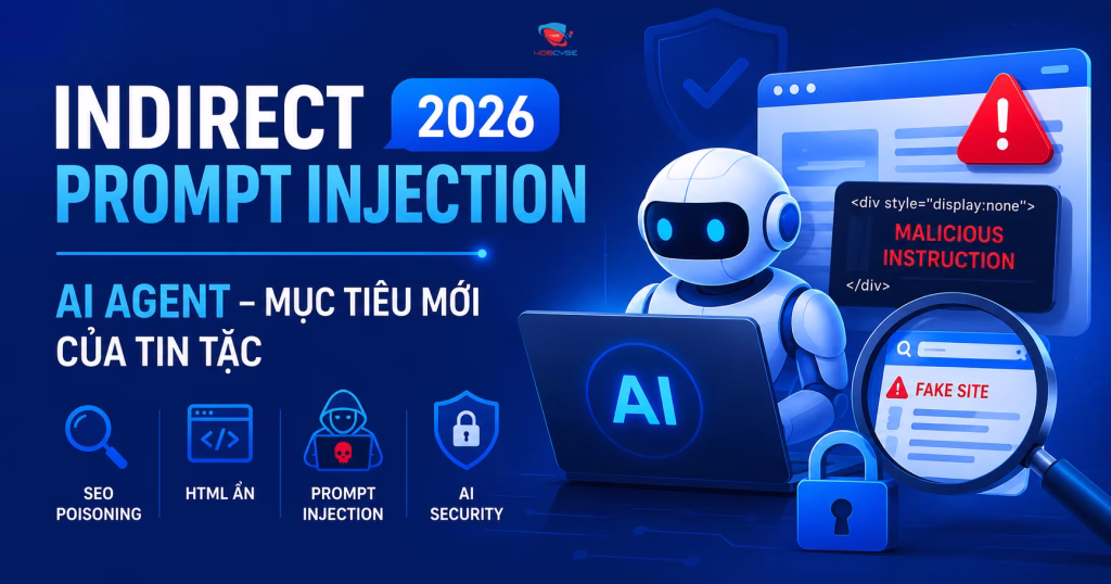 Indirect Prompt Injection: Hình thức tấn công mới nhắm vào công cụ AI trong năm 2026
