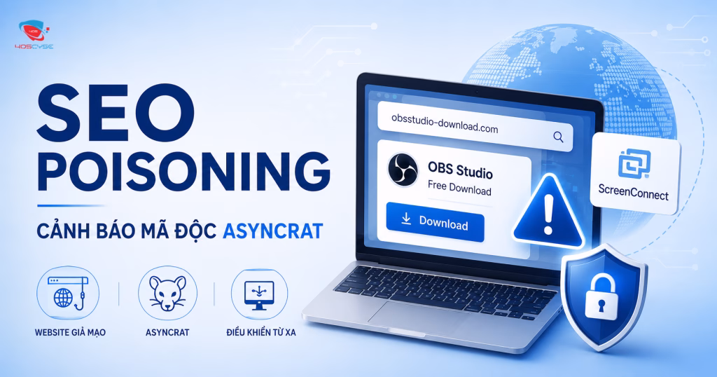 SEO Poisoning là gì? Cảnh báo chiến dịch phát tán mã độc AsyncRAT năm 2026