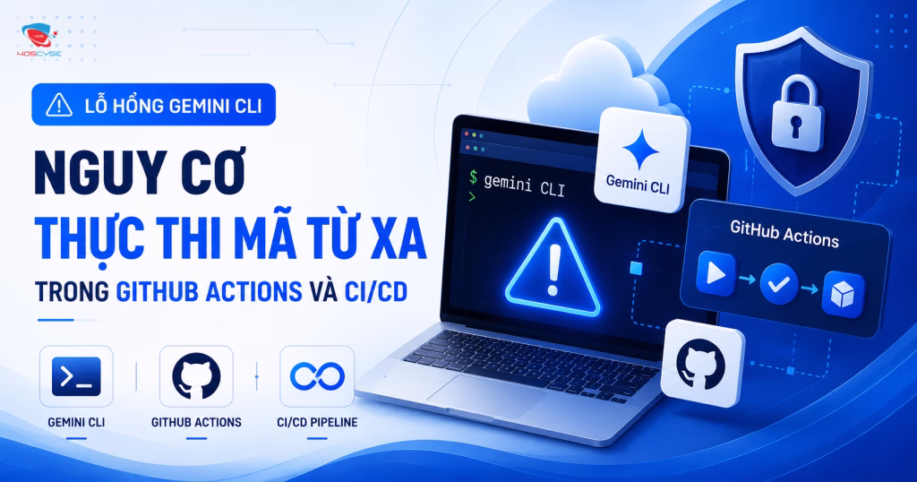 Lỗ hổng Gemini CLI năm 2026: Nguy cơ thực thi mã từ xa trong GitHub Actions và CI/CD